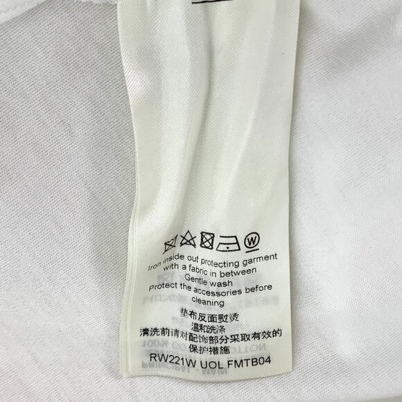 Louis Vuitton White T-Shirt With Yellow "V" & Louis Patch Mens L - Picture 8 of 8